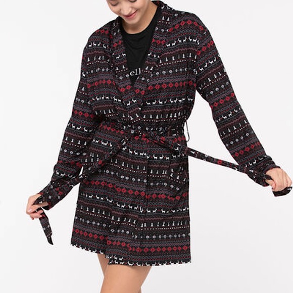 NWT Fair Isle Cozy Robe - Picture 5 of 12